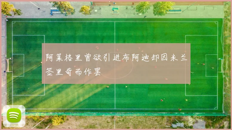 阿莱格里曾欲引进布阿迪却因米兰签里奇而作罢